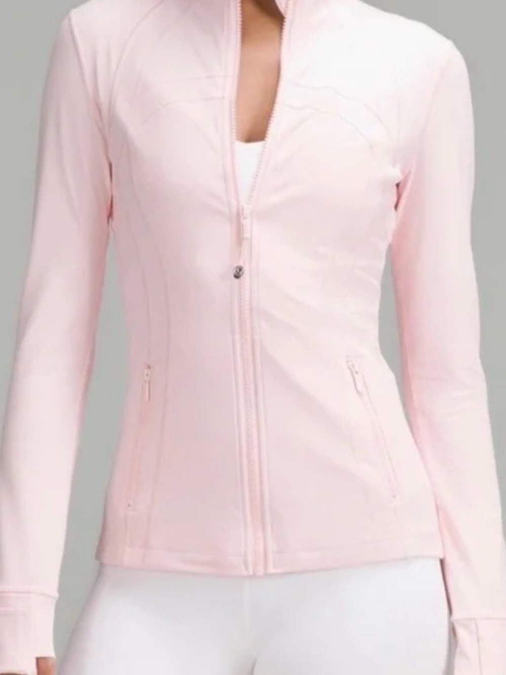 LULULEMON Women’s Light Pink Zip-Up Athletic Jacket